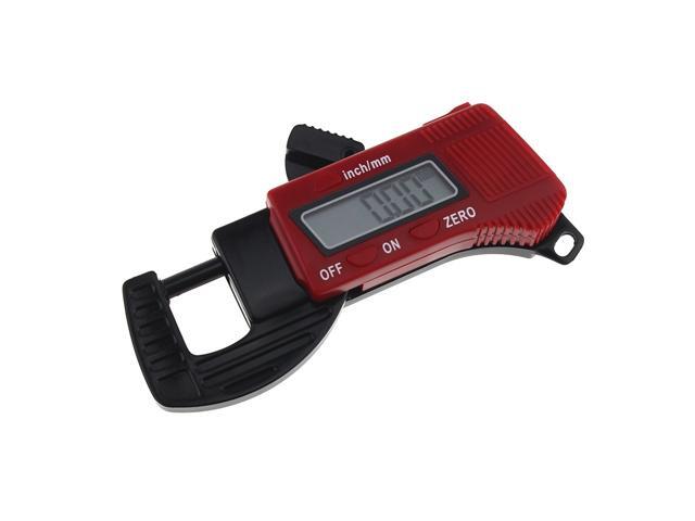 05' Mini Portable Digital Thickness Caliper Micrometer Thickness Gauge Measurement Tool (Red)