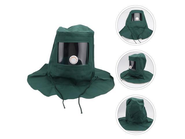 Sand Blasting Hood Abrasive Sandblaster Mask Cap Wind Dust Anti Protective Tool