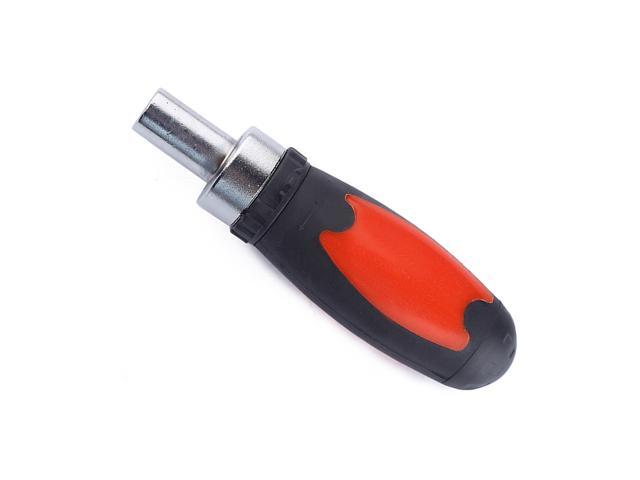 1/4' Screwdriver Handle Multi-functional Portable Wrench Handle Bit Holding Hexagonal Screw Driver (Red and Black)