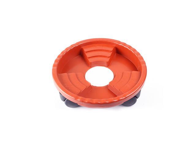 Round Resin Plant Stand Caddies Movable Stand with 360 universal Rotating Casters Non-slip Thicken Flower Pot Base Tray Saucer for Indoor