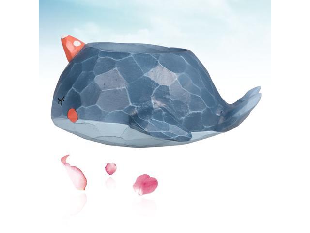 Pastoral Cartoon Whale Succulent Pot Cute Animal Planter Bonsai Cactus Potted Flowers Decoration Home Office Decor