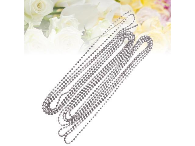 3 Meters Length Ball Chain 35MM Diameter with 10 Matching Connectors (Silver)