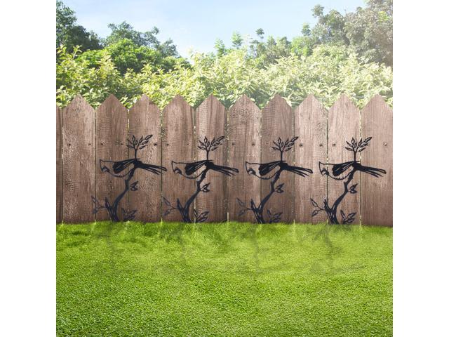 1pc Bird Shape Garden Decoration Retro Pastoral Iron Bird Garden Stake Decor
