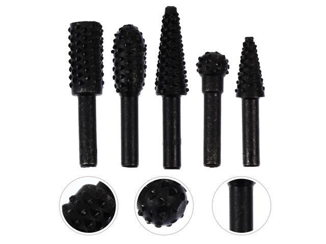 1 Set Steel Replacement Practical Carving Tool Rotary File Grinding Head for Carving Drilling Chamfering