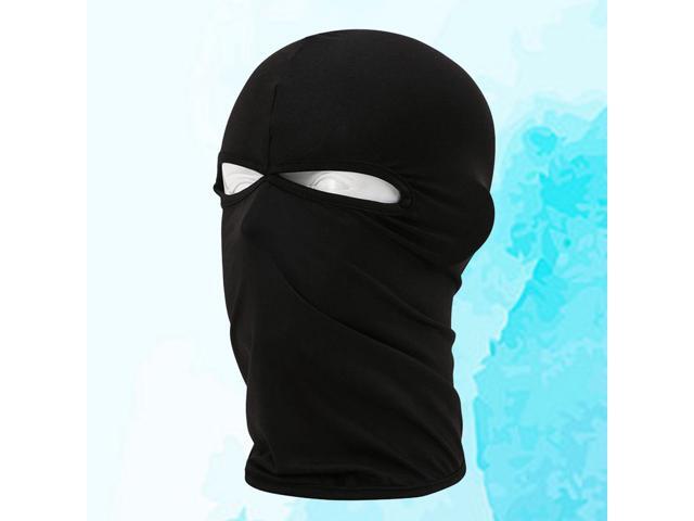 Outdoor Windproof Head Mask Breathable Lightweight Mask Headgear for Cycling Sports Riding Climbing Mountaineering (Black Free Size)