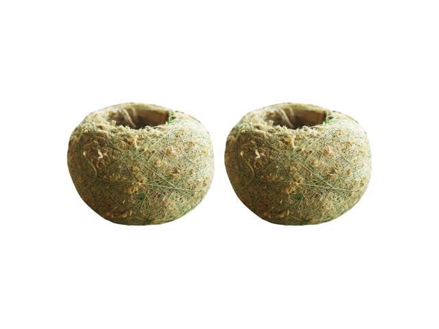 2pcs Beautiful Durable Distinctive Practical Creative Moss Flowerpots Moss Planters Garden Planters for Home
