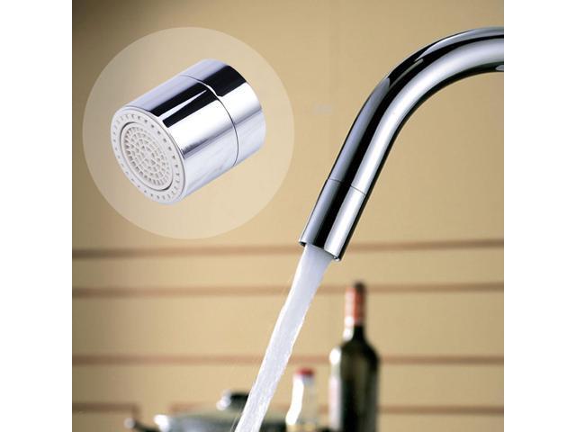 22mm Threaded Brass Aerator Faucet Bubbler Sprayer Water Saving Filter Male Thread Polished (Silver)