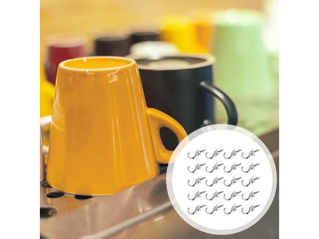20pcs Screw Hooks Hanging Single Sundries Storage Home Decoration Hangers Hooks Accessories for Home
