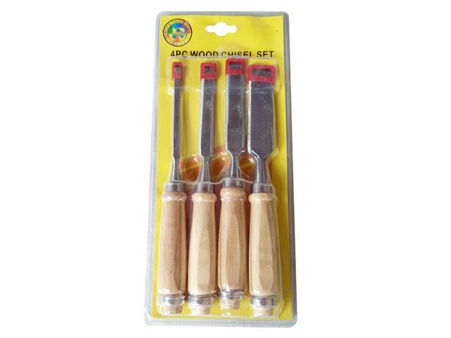 4 PCS/Set Wood Carving Hand Chisel Tool Set Woodworking Professional Gouges - 6/12/18/24mm