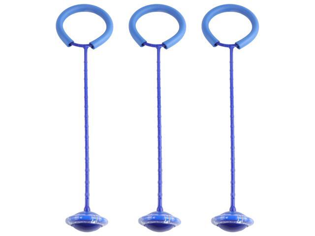 3pcs Safe Healthy Skip It Ball Flash Jumping Ring Swing Ball Toy for Indoor Outdoor