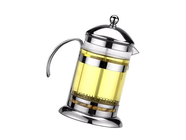 1pcs 600ml Household Tea Glass Teapot Stainless Steel Filter Handle Heat Resistant Glass Teapot