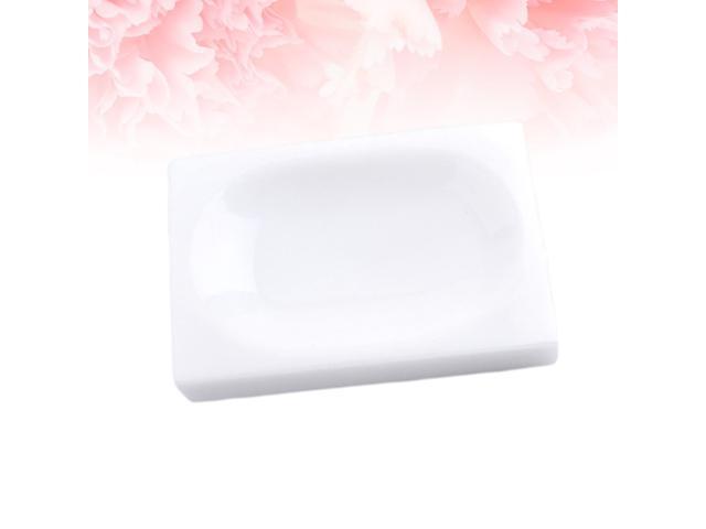 Resin Soap Storage Rack Bathroom Soap Dish Practical Soap Holder Soap Plate White