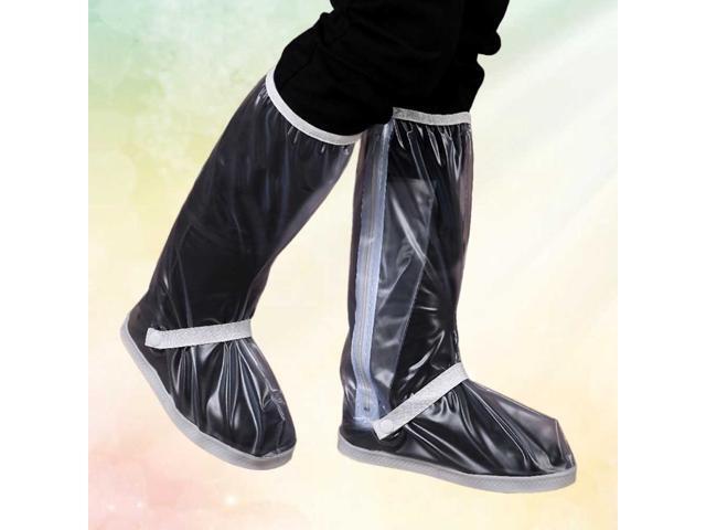 Waterproof Rain Boots Shoes Covers for Women Men Anti Lightweight Rain Snow Boots Cover(White S)