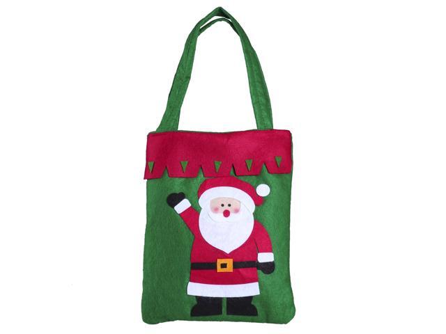 Christmas Gift Bags Non-woven Fabric Candy Sweet Treat Handy Bags for Christmas Decoration (Santa Claus)
