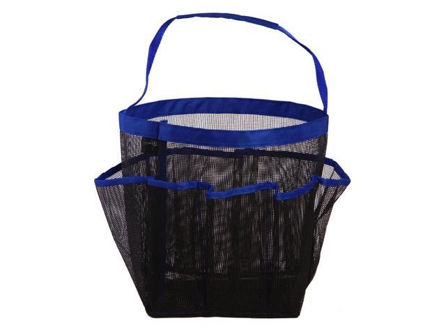 8 Pockets Oxford Cloth Mesh Storage Tote Bag Organizer Durable Bathroom Storage Bag Pouch Toilet Washing Bag for Cosmetics Toiletries Towels