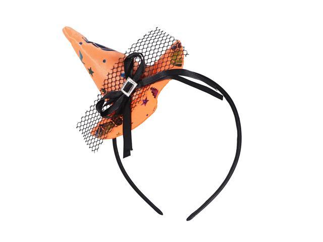 Kids Girls Witch Hat Stars Halloween Headband Novelty Hair Band Hair Hoop Headpiece Halloween And Carnival Masquerade Party Cosplay Costume