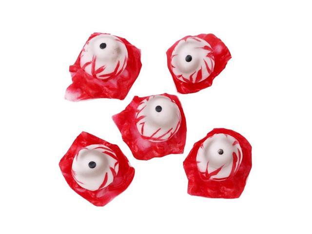 5Pcs Halloween Prop Bloody Scary Fake Organ Human Eyeballs Body Parts for Halloween Party Accessories