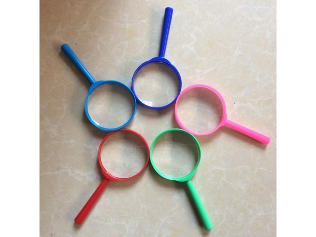 20Pcs Colorful Magnifying Glasses Handheld Magnifying Glasses Acrylic Magnifying Glasses(4pcs x Deep Blue+ 4pcs x Blue + 4pcs x Red + 4pcs x Green