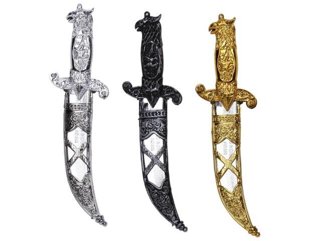 3 Pcs Creative Plastic Swords Weapons Costume Accessory Toy Set Kids Gift Toys