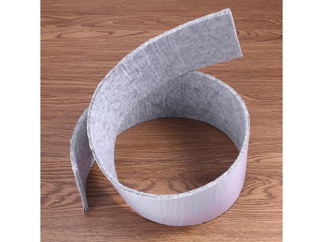 Rectangle Felt Pads Non-slip Felt Sheets Cut Furniture Felt Pads Best for Furniture Feet Hardwood Floors Protection (Light Grey) - 100x10cm
