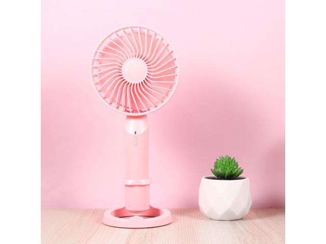 1pc Mini Handheld USB Charging Fan Table Fan Desktop Fan Silent Aromatherapy Mini Fan for Summer (White)