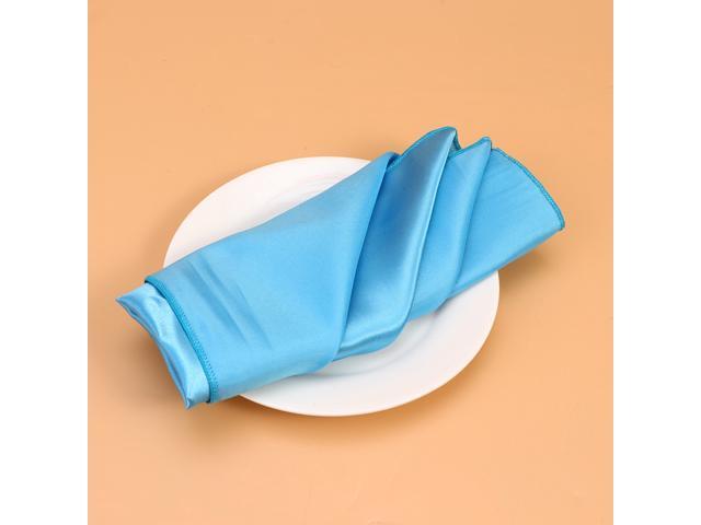 6pcs Solid Color Square Napkin Cloth Simple Style Table Cloth Tableware Pad Placemat for Home Restaurant Hotel 40x40cm(White)