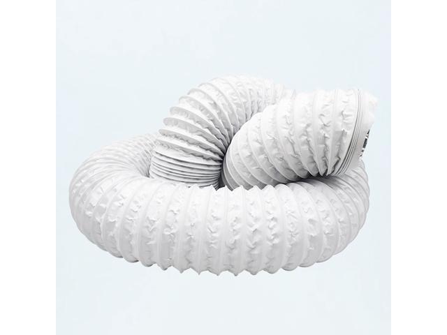 Flexible Exhaust Hose Double Layer Air Duct for Air Conditioner - 8cm Diameter (White)