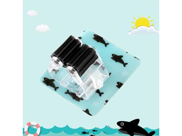 4pcs Punch Free Mop Clips Mop Hanging Rack Wall-Mounted Broom Rack Anti-Slip Cartoon Hanging Clips Cleaning Tool Gripper (Shark)