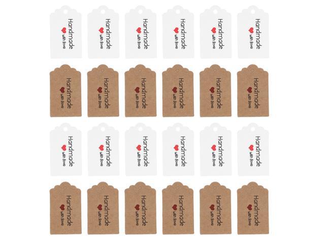 200pcs Baking Food Package Tags Kraft Paper Tags Packing Label Gift Hanging Tag