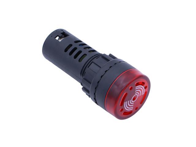 24V Small LED Signal Lamp Indicator Light Buzzer Alarm (Red Light)