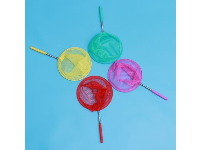 4 Pieces Colored Telescopic Net Insect Net Extendable Catching Bugs Insect Fishing Net Outdoor Garden Toy for Kids Playing