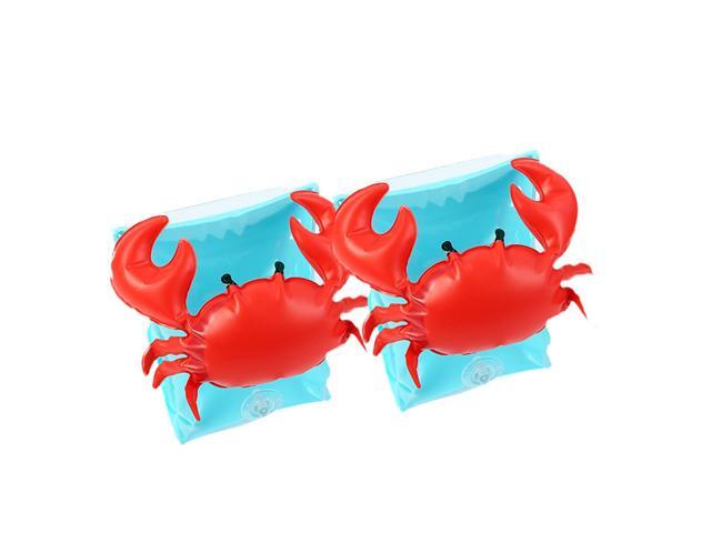 Baby Swimming Arm Ring Child inflatable Swim Pool Safety Training Swimming Arm Band Float Ring (Crab)