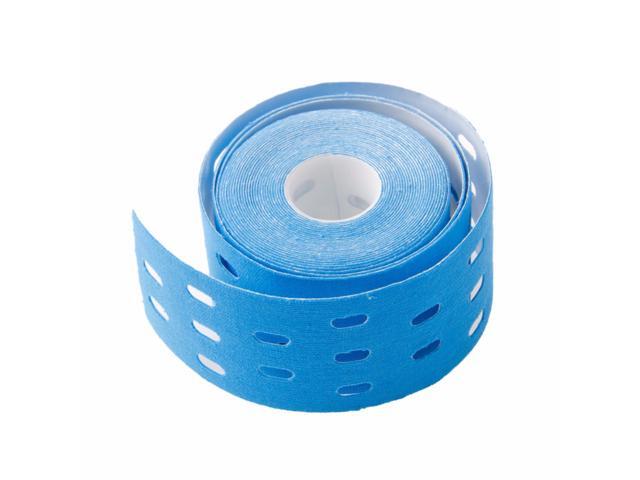 Colorful Sports Muscle Stickers Tape Roll Perforated Cotton Elastic Adhesive Muscle Waterproof Bandage for Strain Injury Support (Random Color)