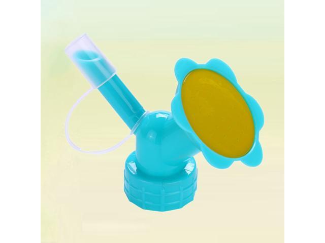Household Watering Can Long Mouth Double Head Sprinkler Nozzle Potted Watering Device Watering Can Gardening Tools(Blue)