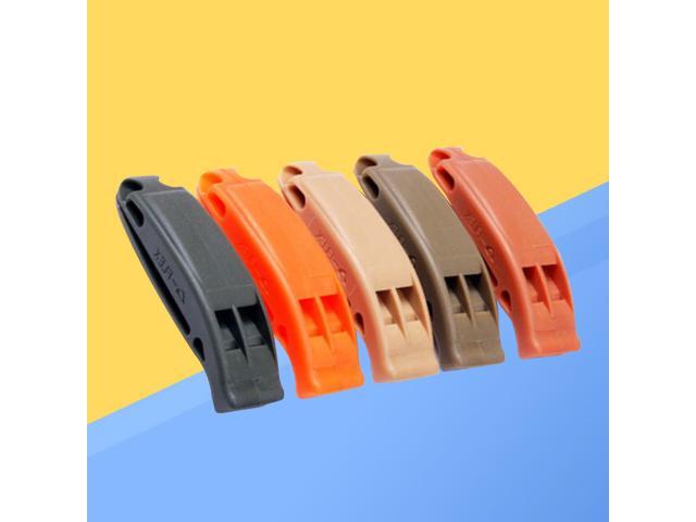 3 Pcs Referee Whistle Plastic Whistle With Lanyard For Football Basketball Sports Survival Emergency Pet Training Umpire Equipment (Random Color)