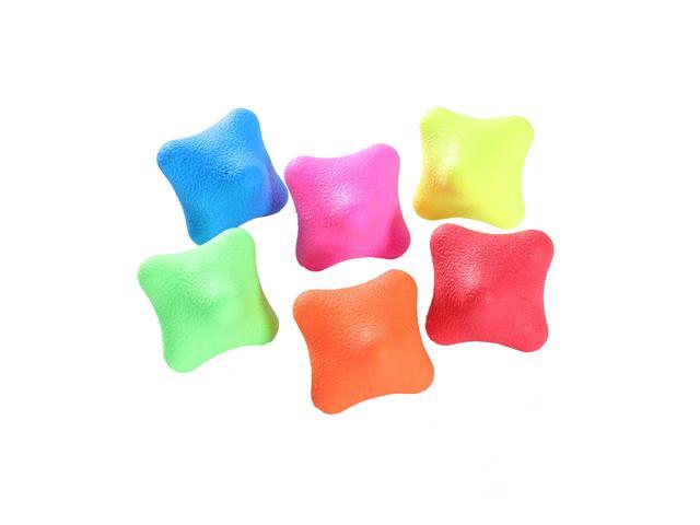 6 PCS Agility Reaction Reflex Ball Bouncing Ball Baseball Tennis Badminton Reaction Training Ball Exercise Fitness Sensitive Ball