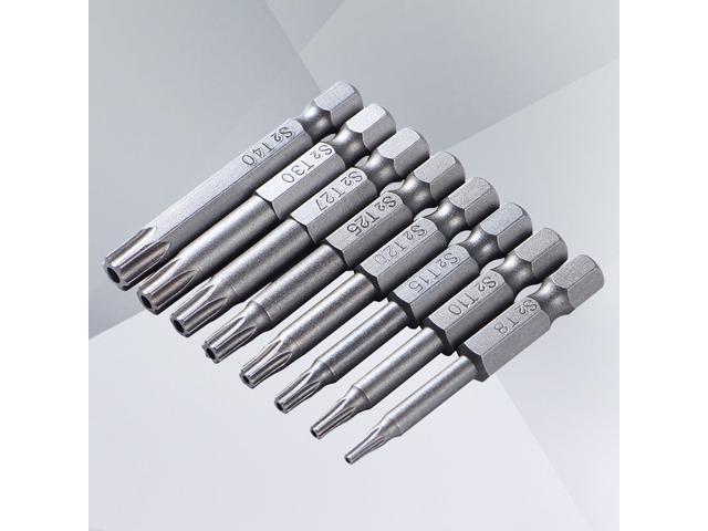 8 Pcs Torx Head Screw Driver Bit Magnetic Steel Torx Head Screwdriver Drill Set Bits 50mm