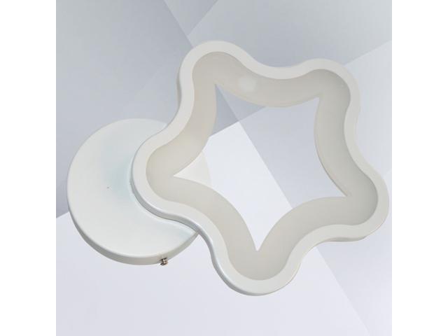 Indoor 12W LED Star Wall Lamp Modern Decoration Bedroom Bathroom Porch Light - White Light (White)