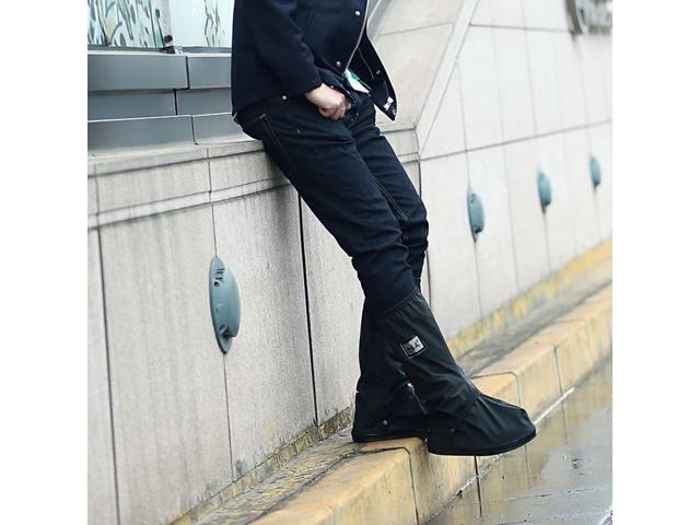 Waterproof Rain Shoe Cover Men Women Shoes Protector Reusable Boot Covers Rainy Day Boots Travel Equipment(M)