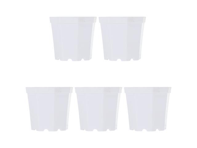 5pcs Light Succulent Plant Flowerpot Simple Plant Pot Delicate Bonsai Pot