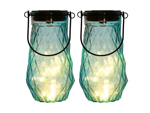 2pcs Stylish Decorative Creative Landscape Light Solar Bottle Light for Home Garden