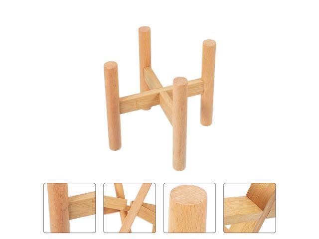 Greenhouse Flower Pot Holder Wooden Plant Stand Garden Display Rack Shelf