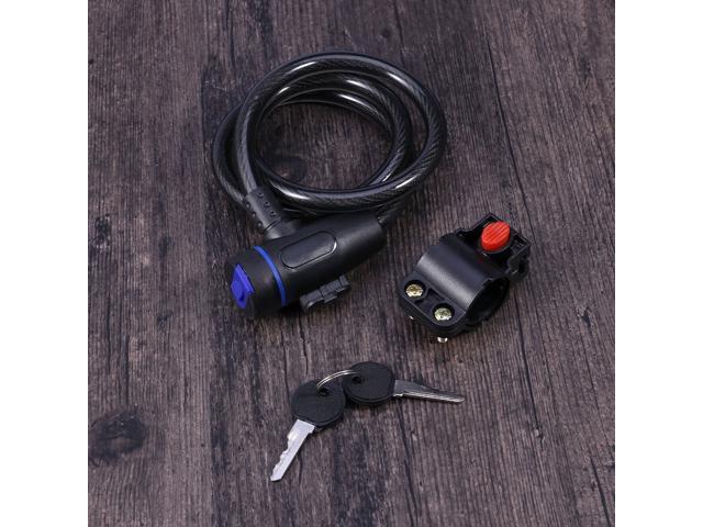 Colorful Lock Bike Cable Locks Road Bike Cycling Mountain Bike padlock Anti-Theft Chain Lock(Black)