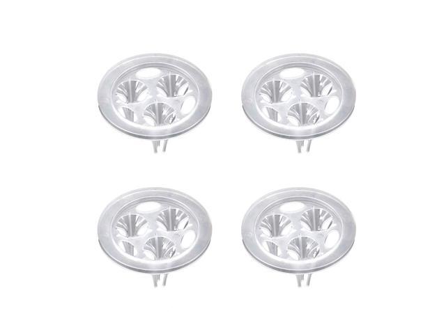 50 Pcs Grow Baskets Garden Hydroponics Plastic Net Cups Pots for Vegetables Fruits Flowers Trees Bushes Plants (Transparent)