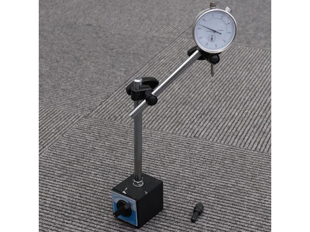 Magnetic Base with Fine Adjustment Dial Indicator Combo (Black)