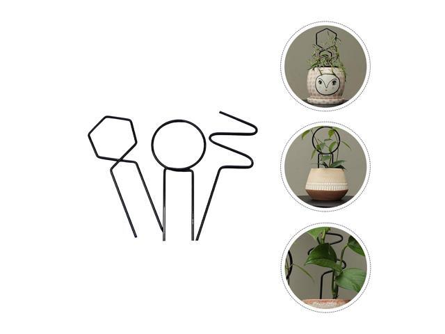 1 Set Durable Iron Practical Plant Support Rod Plant Holder Plant Support Holder
