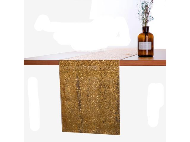 Paillette Table Runners Party Table Cloth Decor Party Paillette Table Cloth Decor (Golden)