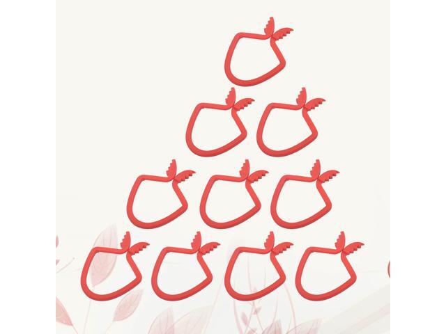 20Pcs Multifunctional Towel Clips Plastic Travel Socks Clips Practical Clothes Red