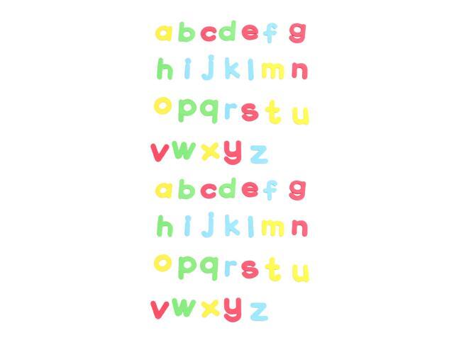 2 Sets Children Educational Alphabet Sticker Fridge Magnet Beautiful English Letter Decals (Cartoon Lowercase Colorful)