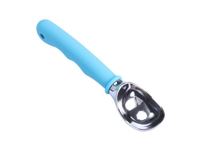 Zinc Alloy Ice Cream Scoop Cookie Spoon Mashed Potato Spoon with ABS Handle (Blue)